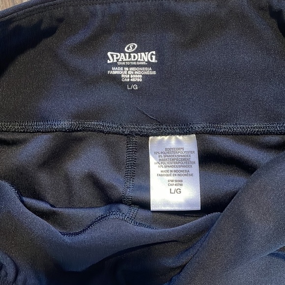 SPALDING CROP ACTIVEWEAR LEGGINGS (L) - Picture 4 of 6